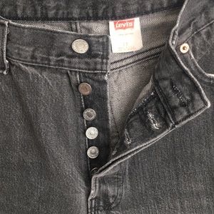 Vintage 80’s black 501 Levi button up fly …